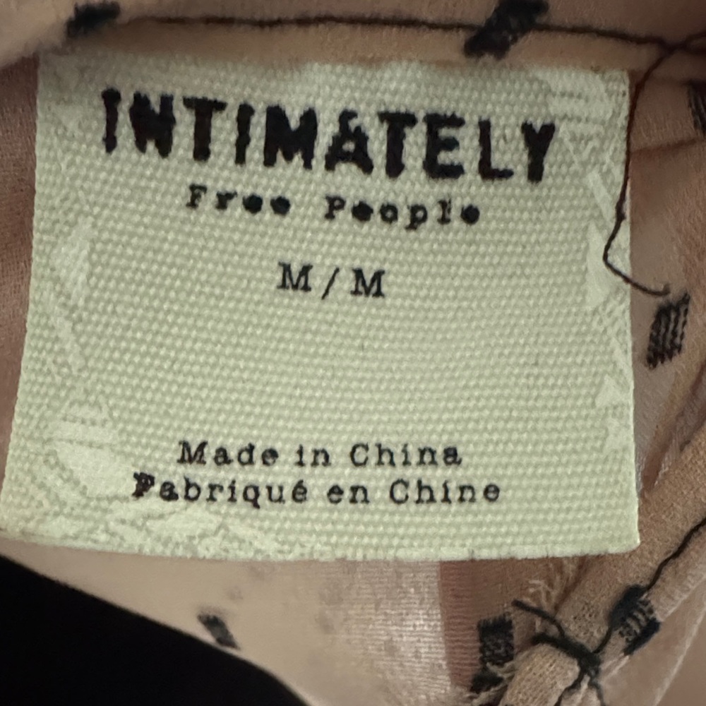 Free people intimately Light Pink Spotted Ruffle Slip Dress/tunic - Picture 5 of 6